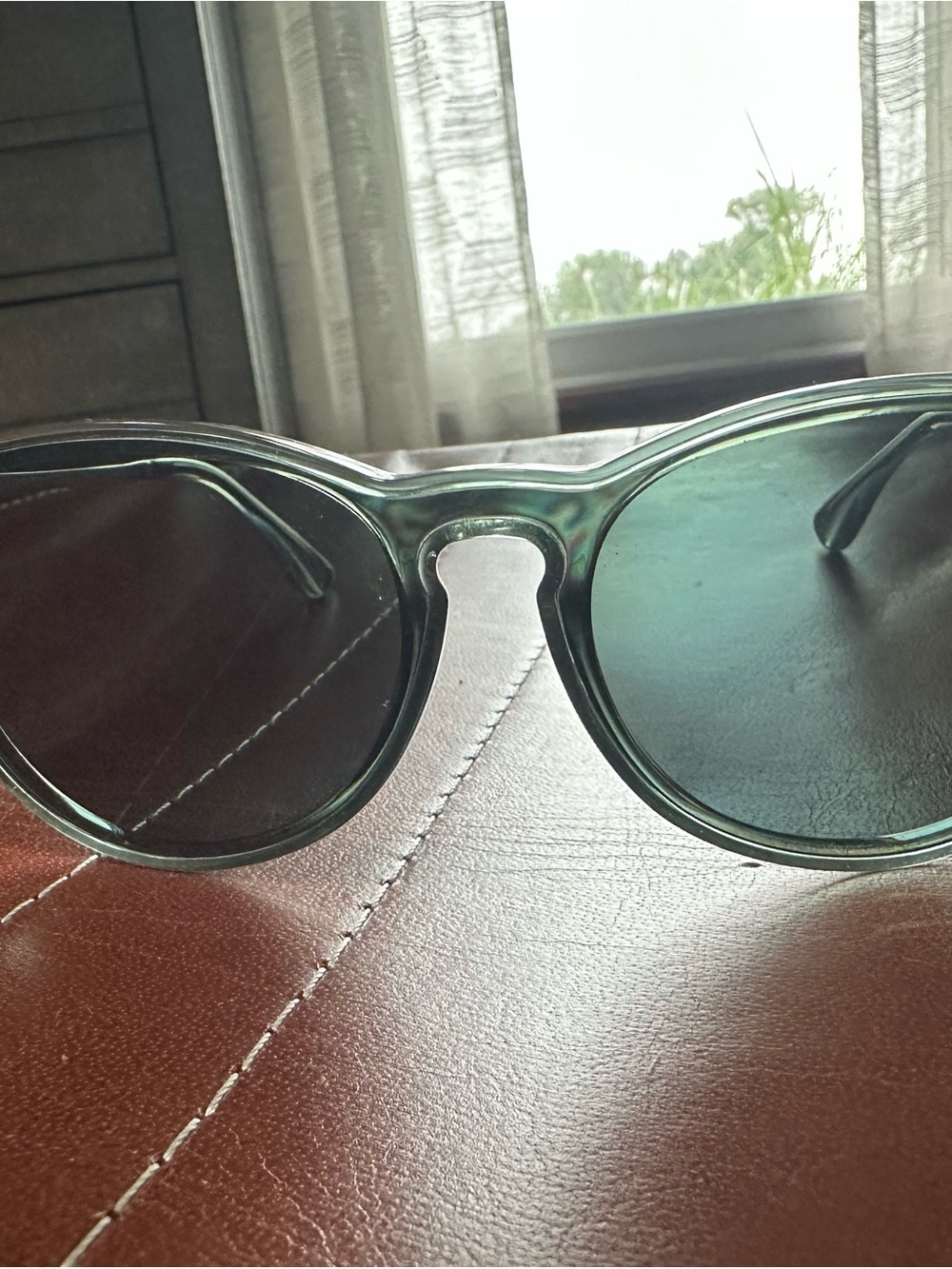 Translucent Green Women’s Sunglasses with Green Lenses